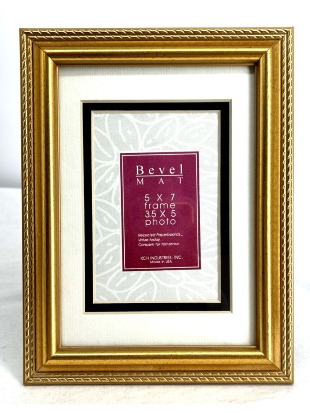 Gold Picture Frame 5 x 7 Wood Gold Leaf Florentine Glass Table Top Wall USA